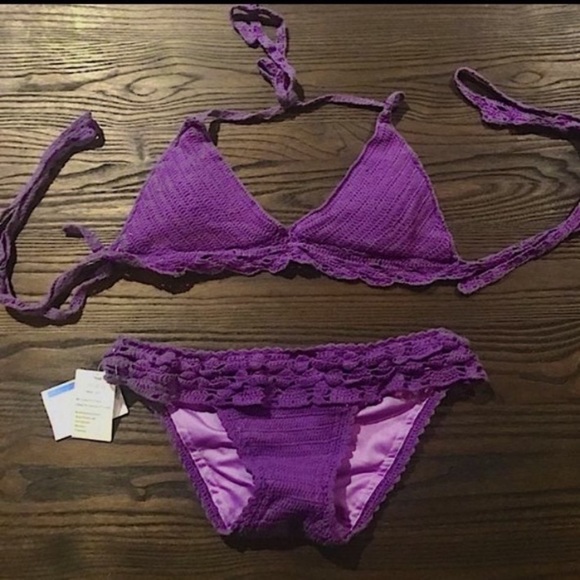 Boho Crochet Bikini Nordstrom NWT - Picture 3 of 7